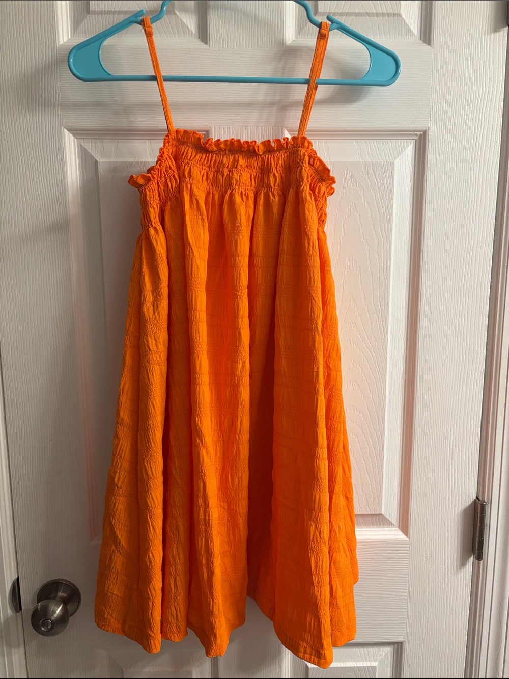 Women’s Amazon Smocked Flowy Orange Dress